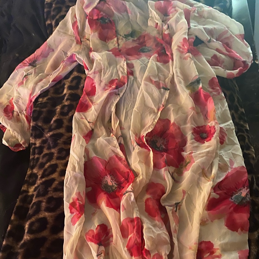 Pink Floral Kimono